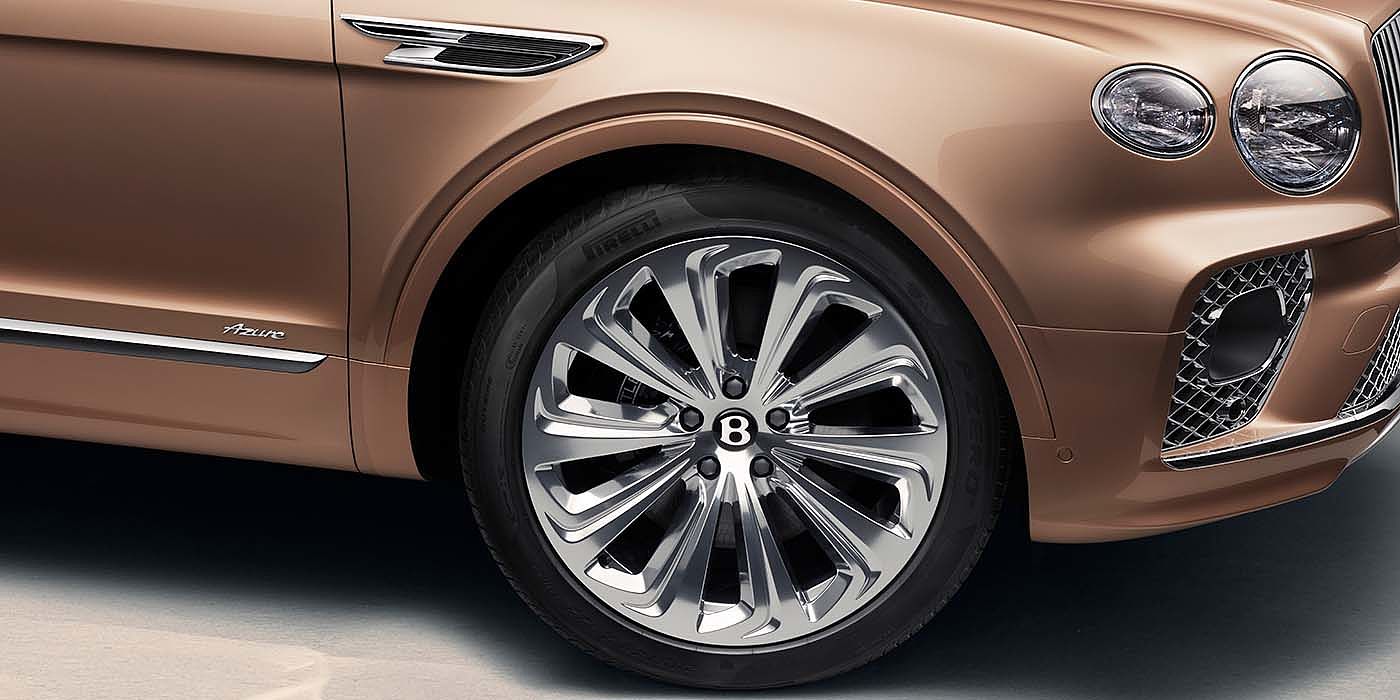 Exclusive Cars Vertriebs GmbH Bentley Bentayga EWB Azure SUV in Rose Gold paint 22 inch wheel