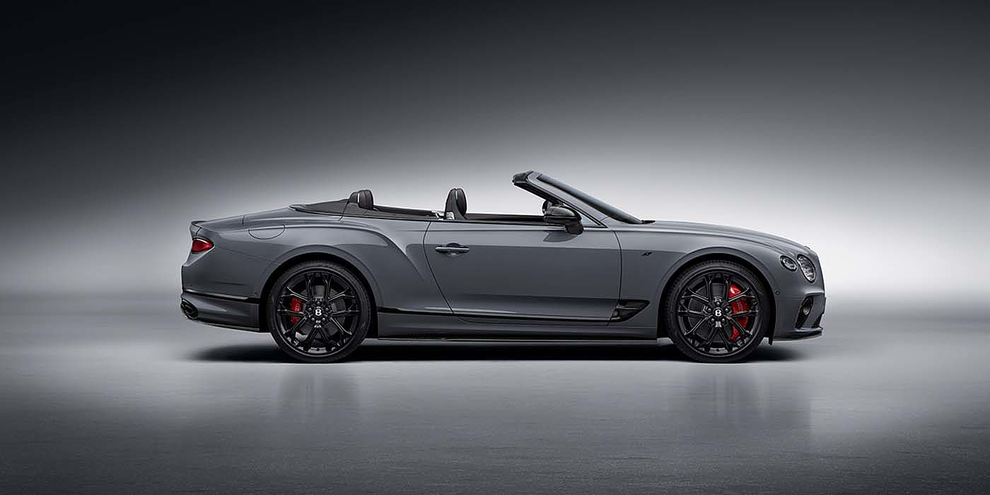 Exclusive Cars Vertriebs GmbH Bentley Continental GTC S convertible in Cambrian Grey paint profile static studio