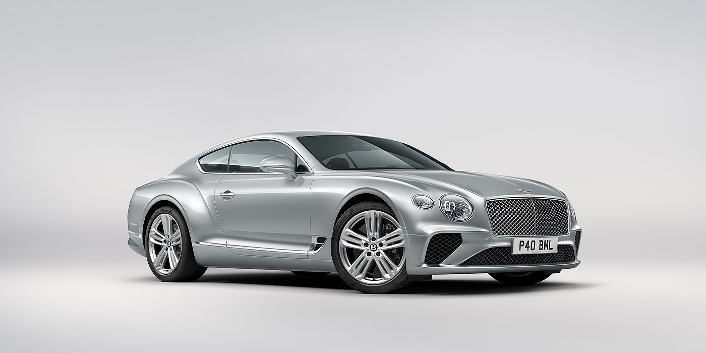 Exclusive Cars Vertriebs GmbH Bentley Continental GT coupe in Moonbeam paint front 34