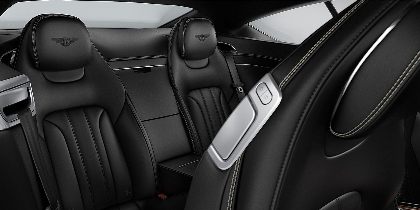 Exclusive Cars Vertriebs GmbH Bentley Continental GT coupe rear interior in Beluga black hide