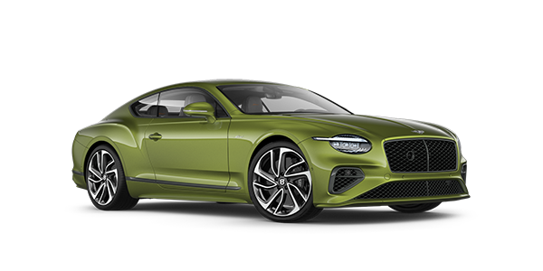 Exclusive Cars Vertriebs GmbH New Bentley Continental GT Speed coupe in Tourmaline green paint with 22 inch sports wheel